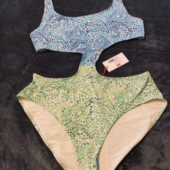 Solid And Striped The Bailey Painted Floral Knot One-Piece Swimsuit XXL - Picture 5 of 7